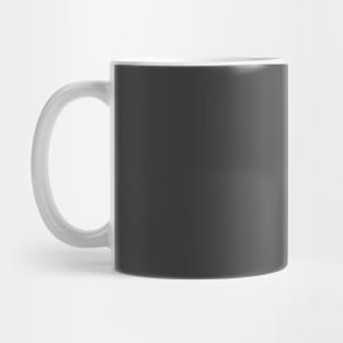Midnight Grey Gray Plain Solid Color Mug
